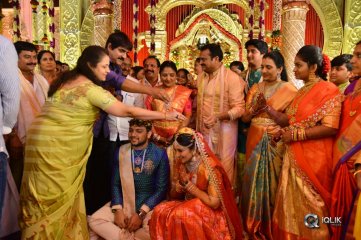 Celebs at Bandla Ganesh Brothers Daughter Ashritha Wedding Photos